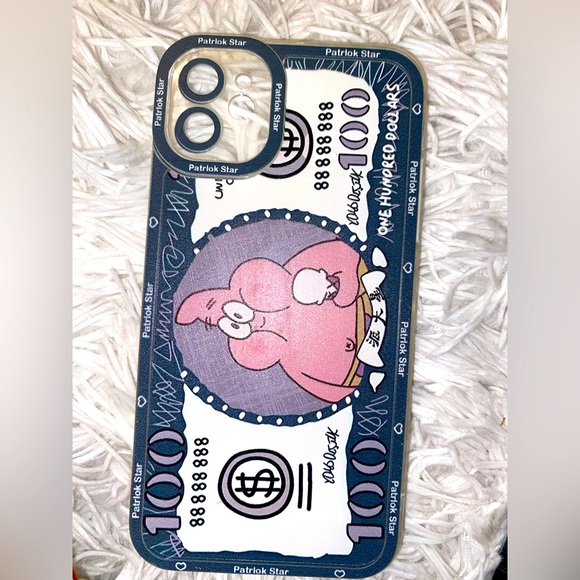 2 Patrick Star iPhone 11 cases one pink one blue one black. - Picture 2 of 4